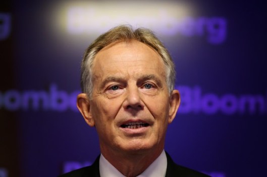 Tony Blair delivering Bloomberg speech