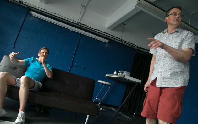 Directing Rob Ward in the award winning production of Away From Home.