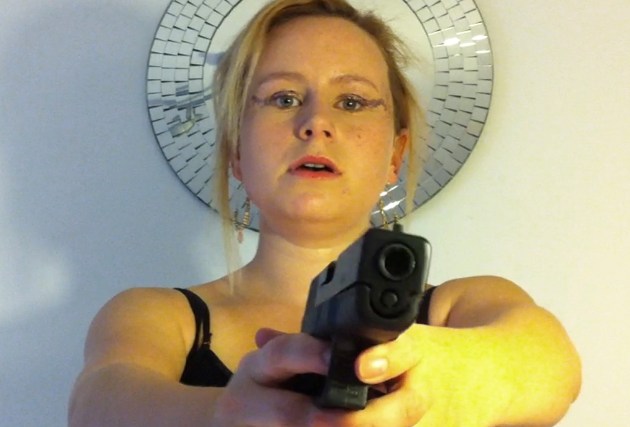 Dolly Rose Campbell wrestles with gun crime in Gorton, a still from Loaded by Jo Kirtley.